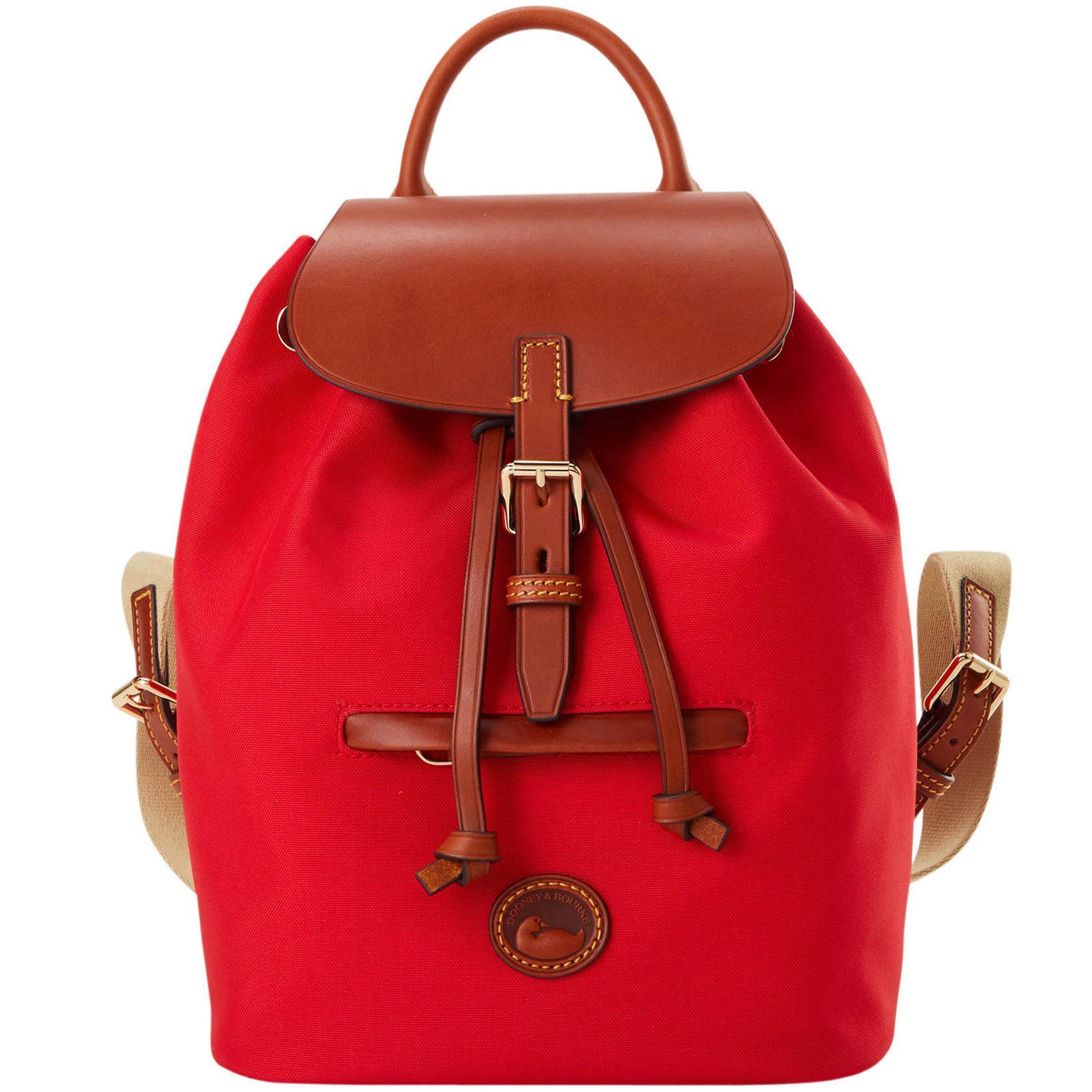 Dooney & Bourke Womens Nylon Small Allie Fabric Backpack in Red Product Image