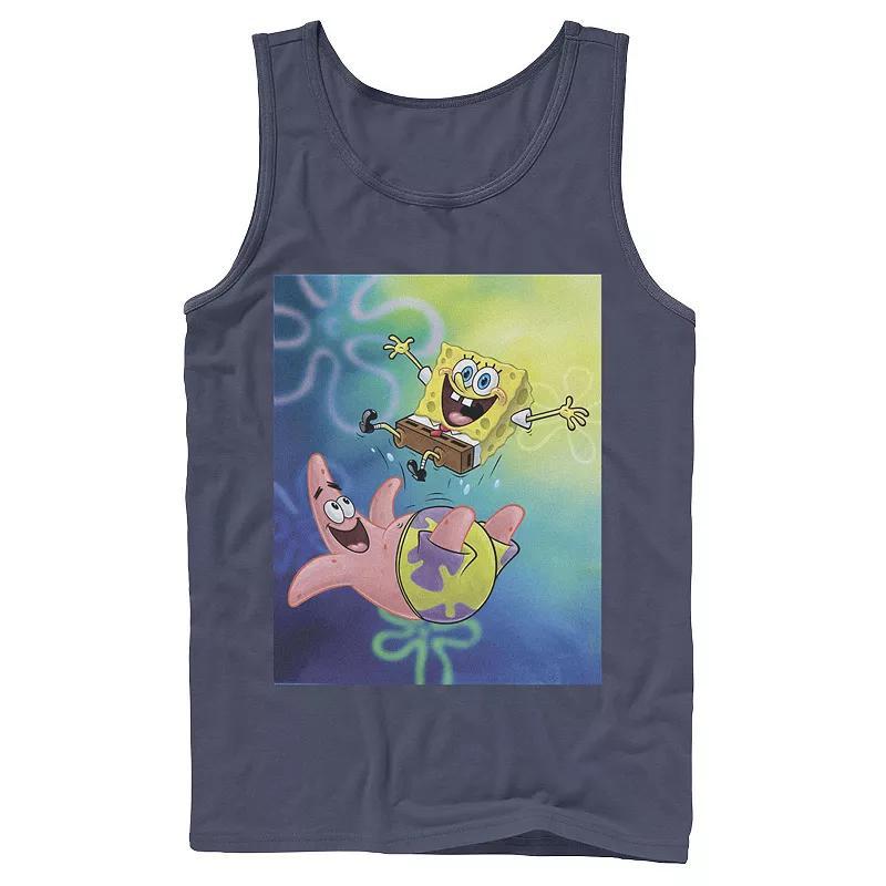 Mens Nickelodeon Spongebob Squarepants Patricks Star Best Buddies Graphic Tank Top Blue Product Image