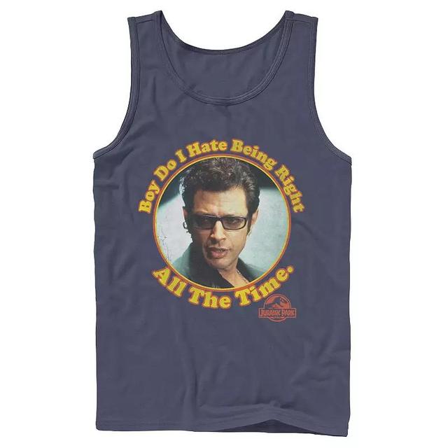 Mens Jurassic Park Hate Being Right All The Time Tank Top Product Image