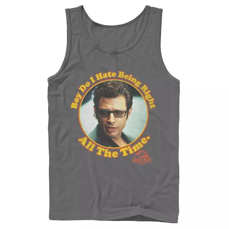 Mens Jurassic Park Hate Being Right All The Time Tank Top Product Image