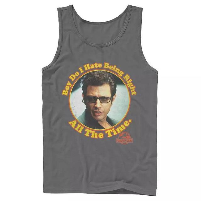 Mens Jurassic Park Hate Being Right All The Time Tank Top Product Image