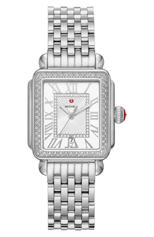 MICHELE Deco Diamond Bracelet Watch, 29mm Product Image