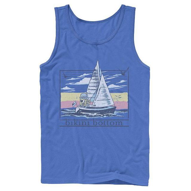 Mens Nickelodeon SpongBob SquarePants Sail Ship Tank Top Product Image