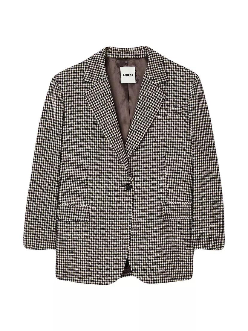 Small-Check Suit Jacket Product Image