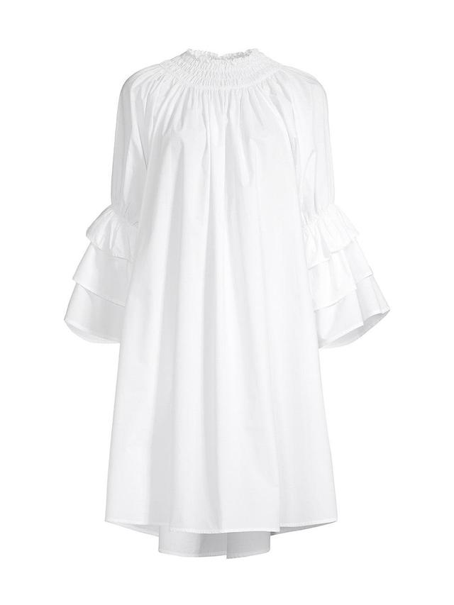 Womens Daphne Bell-Sleeve Cotton Dress Product Image