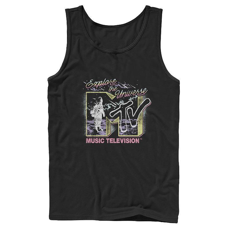 Mens MTV Music Television Explore The Universe Logo Tank Top, Boys Product Image