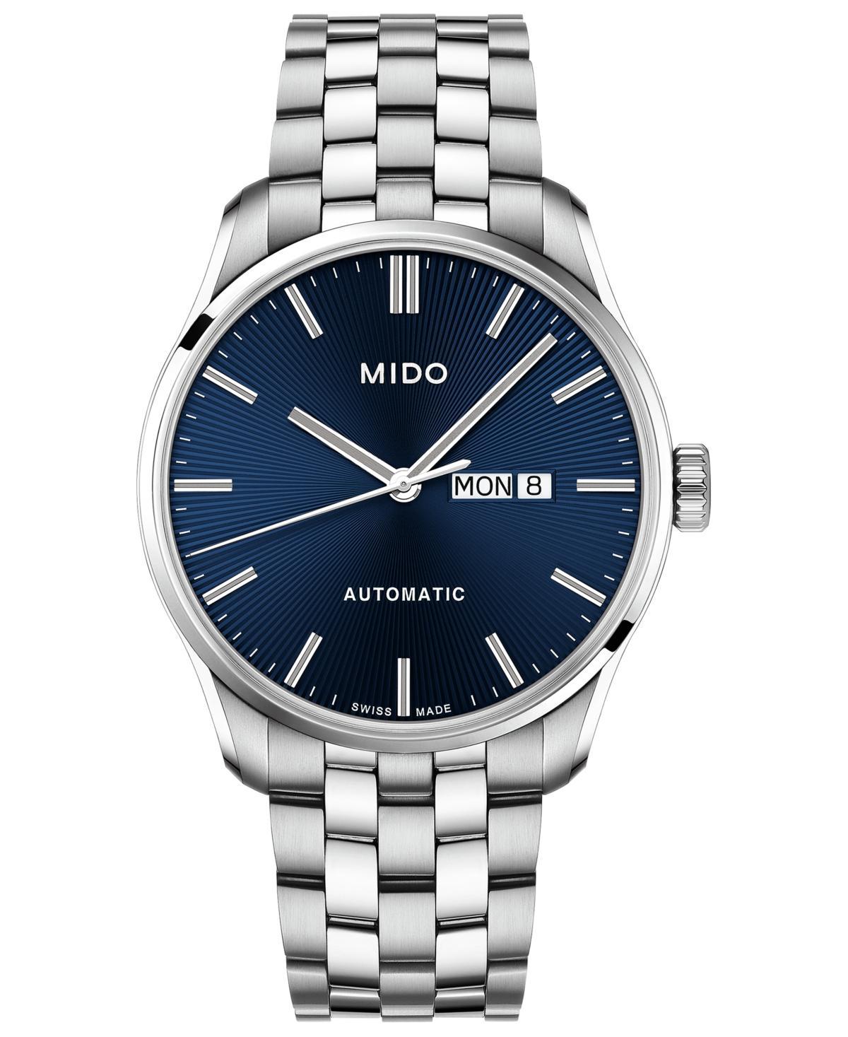 Mido Mens Swiss Automatic Belluna Ii Stainless Steel Bracelet Watch 42.5mm Product Image