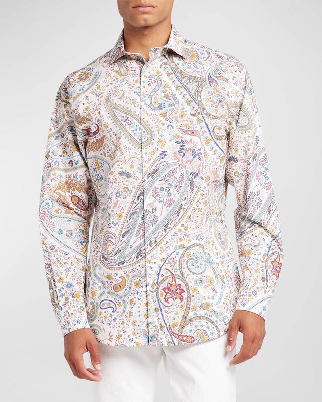 Mens Paisley Button-Down Shirt Product Image