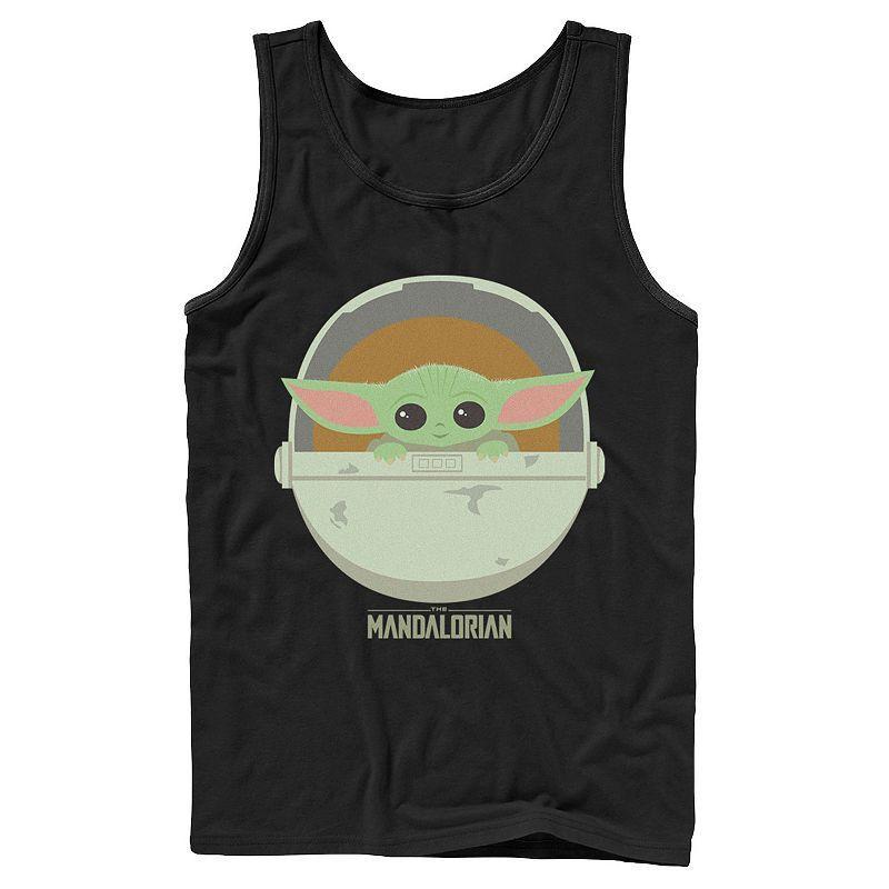 Mens Star Wars The Mandalorian The Child Bassinet Portrait Tank Product Image