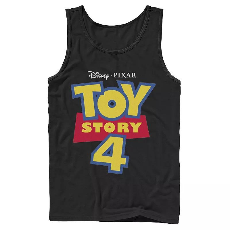 Mens Disney / Pixar Toy Story 4 Movie Logo Tank Black Product Image