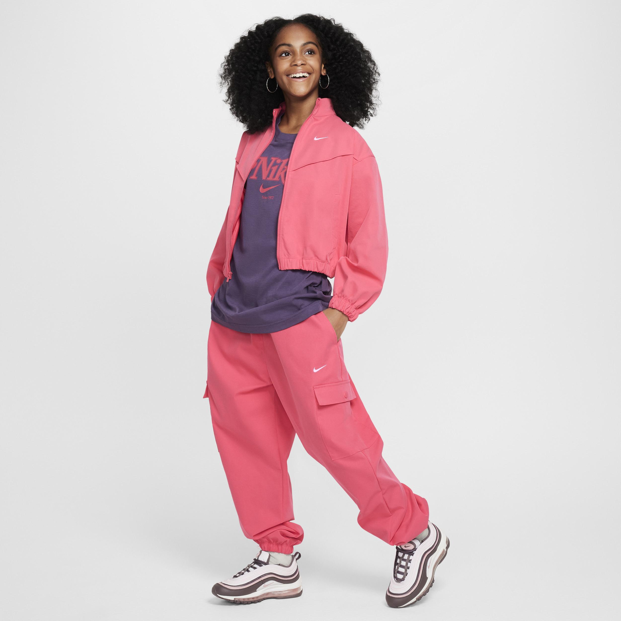 Nike Girls Sportswear Oversized Lightweight Jacket Product Image