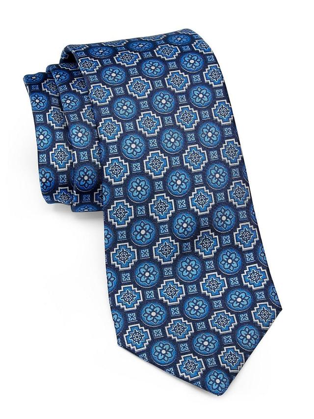 Mens Geometric Silk Tie Product Image