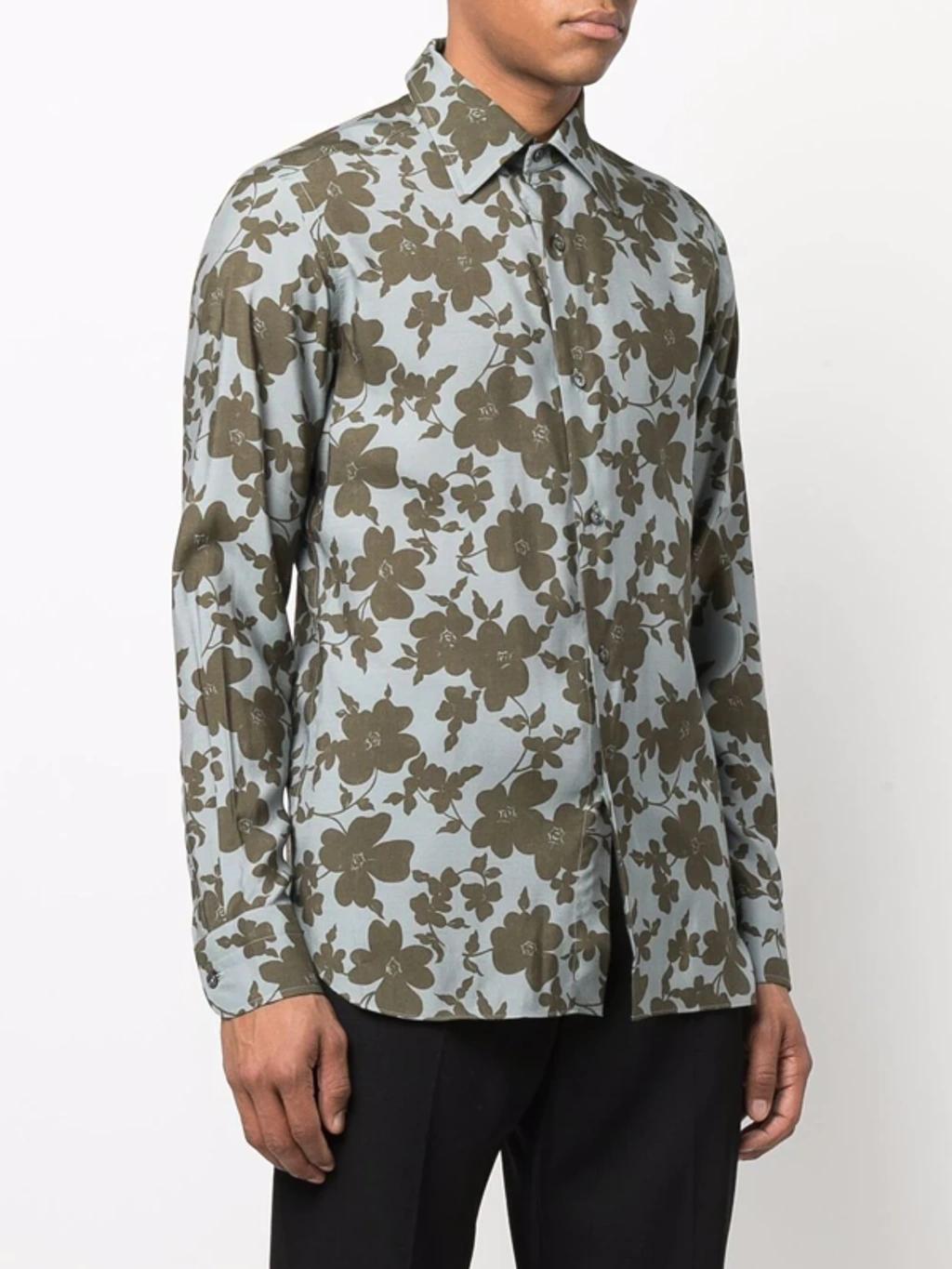 Floral Print Multicolored Shirt Product Image