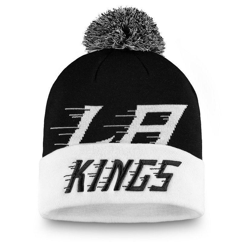 Mens Fanatics Branded Black Los Angeles Kings 2020 NHL Stadium Series Cuffed Knit Hat with Pom Product Image