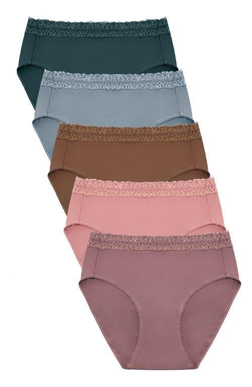 Kindred Bravely Assorted 5-Pack Lace Trim High Waist Postpartum Briefs Product Image