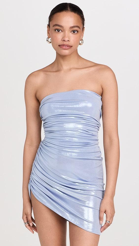 Norma Kamali Strapless Diana Pickleball Dress | Shopbop Product Image