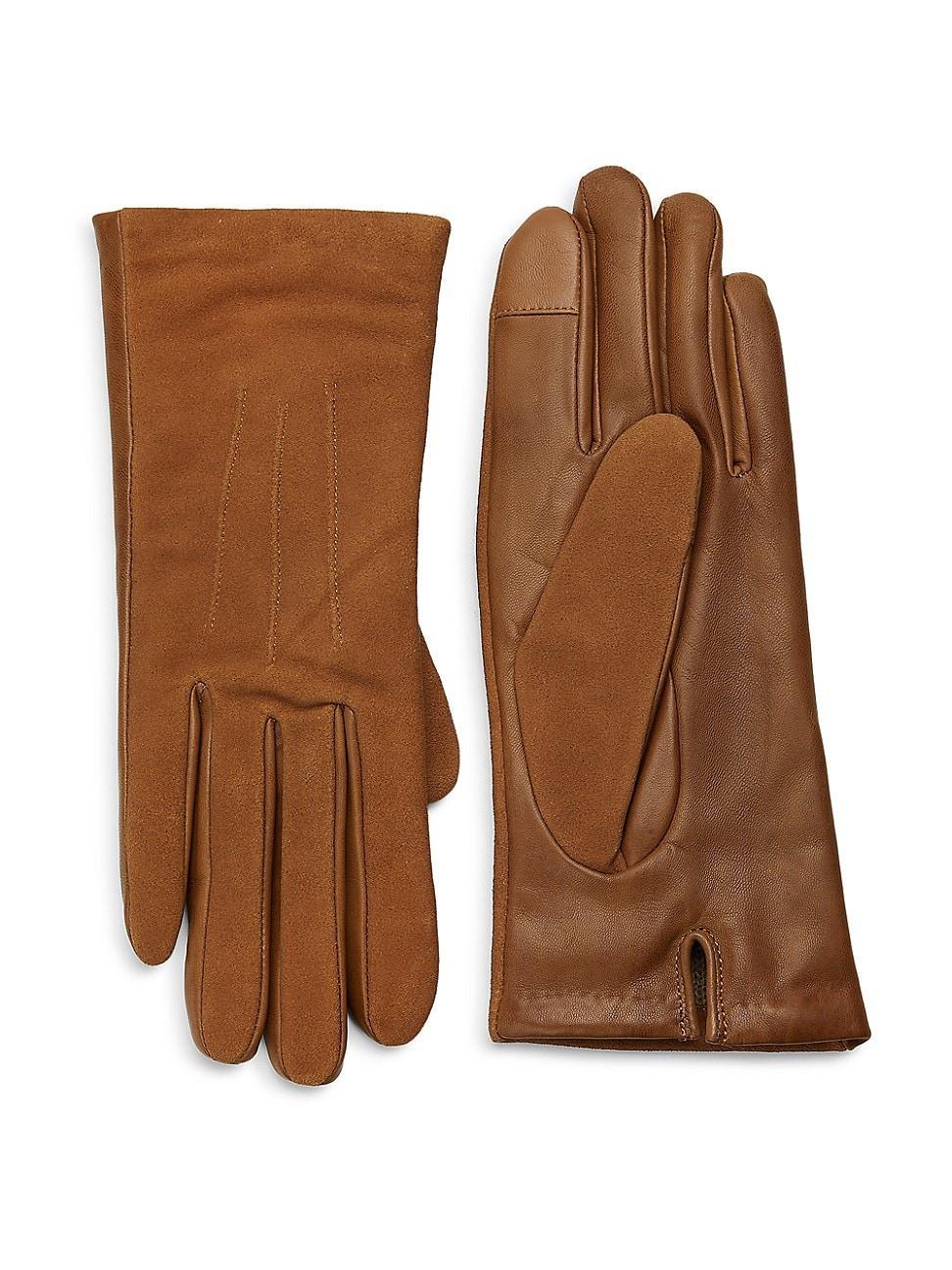 Womens Touch Tech Classic Leather Gloves Product Image