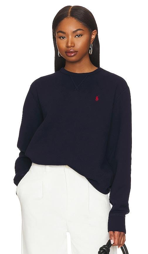 Polo Ralph Lauren Fleece Sweatshirt in Cruise Navy - Blue. Size M (also in L, S, XL, XXL). Product Image