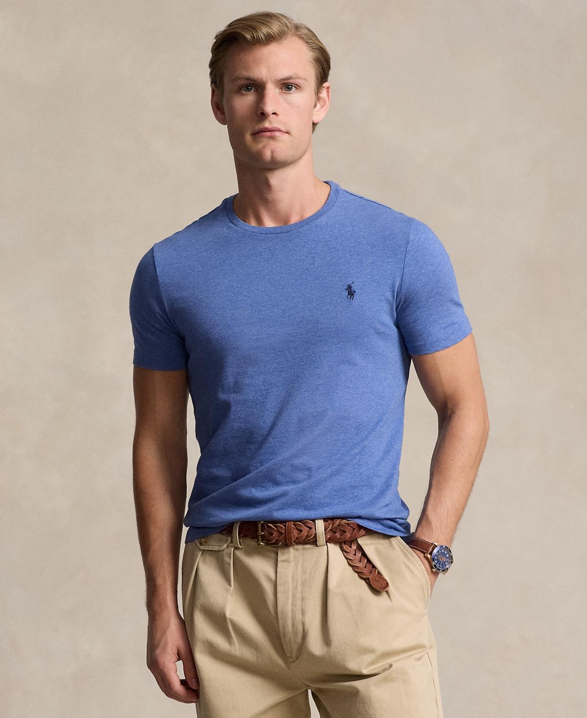 Polo Ralph Lauren Mens Classic-Fit Jersey Crewneck T-Shirt Product Image