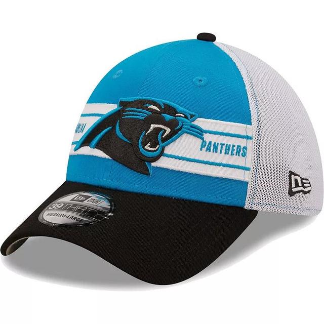 Mens New Era /Black Carolina Panthers Team Banded 39THIRTY Flex Hat Product Image