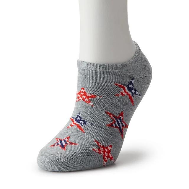 Womens July Fourth Stars No Show Socks Product Image