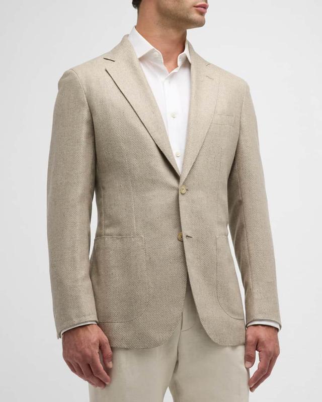 Mens Melange Twill Blazer Product Image