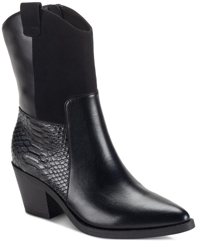 Sun + Stone Womens Biancaa Western Patch Dress Booties, Created for Macys Product Image