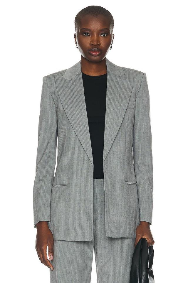 Helmut Lang Peak Lapel Blazer Grey. (also in 8). Product Image