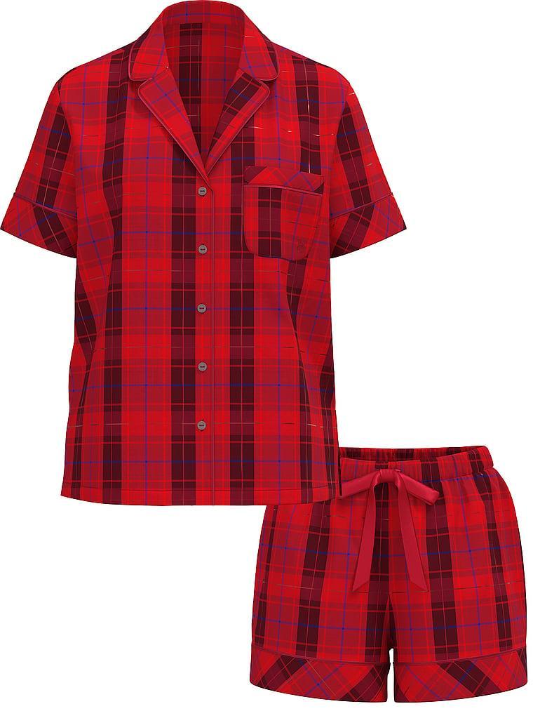 Flannel Short Pajama Set Product Image