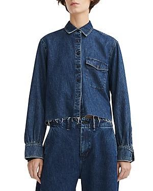 rag & bone Maxine Cropped Denim Shirt Product Image