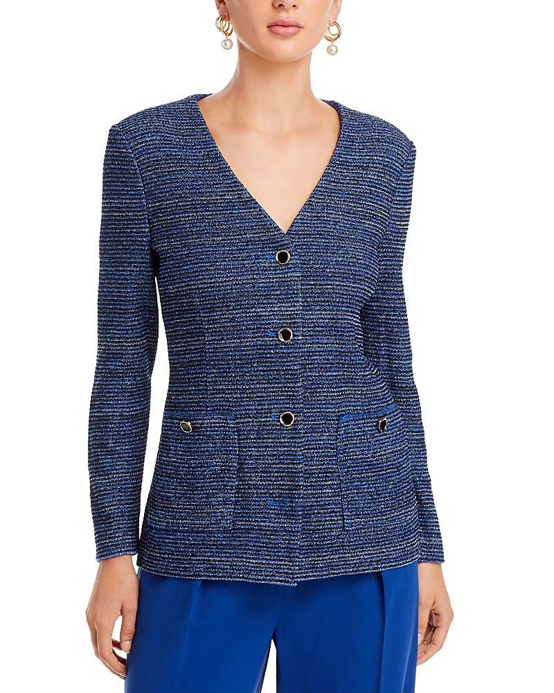 Misook Metallic Tweed Jacket Product Image