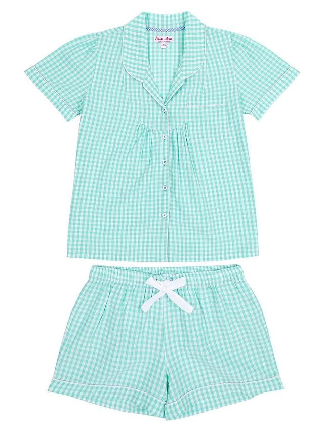 Womens Hepburn Gingham Short Pajama Set Product Image