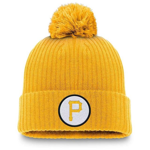 Mens Nike Pittsburgh Pirates Cooperstown Collection Patch Cuffed Knit Hat with Pom Product Image