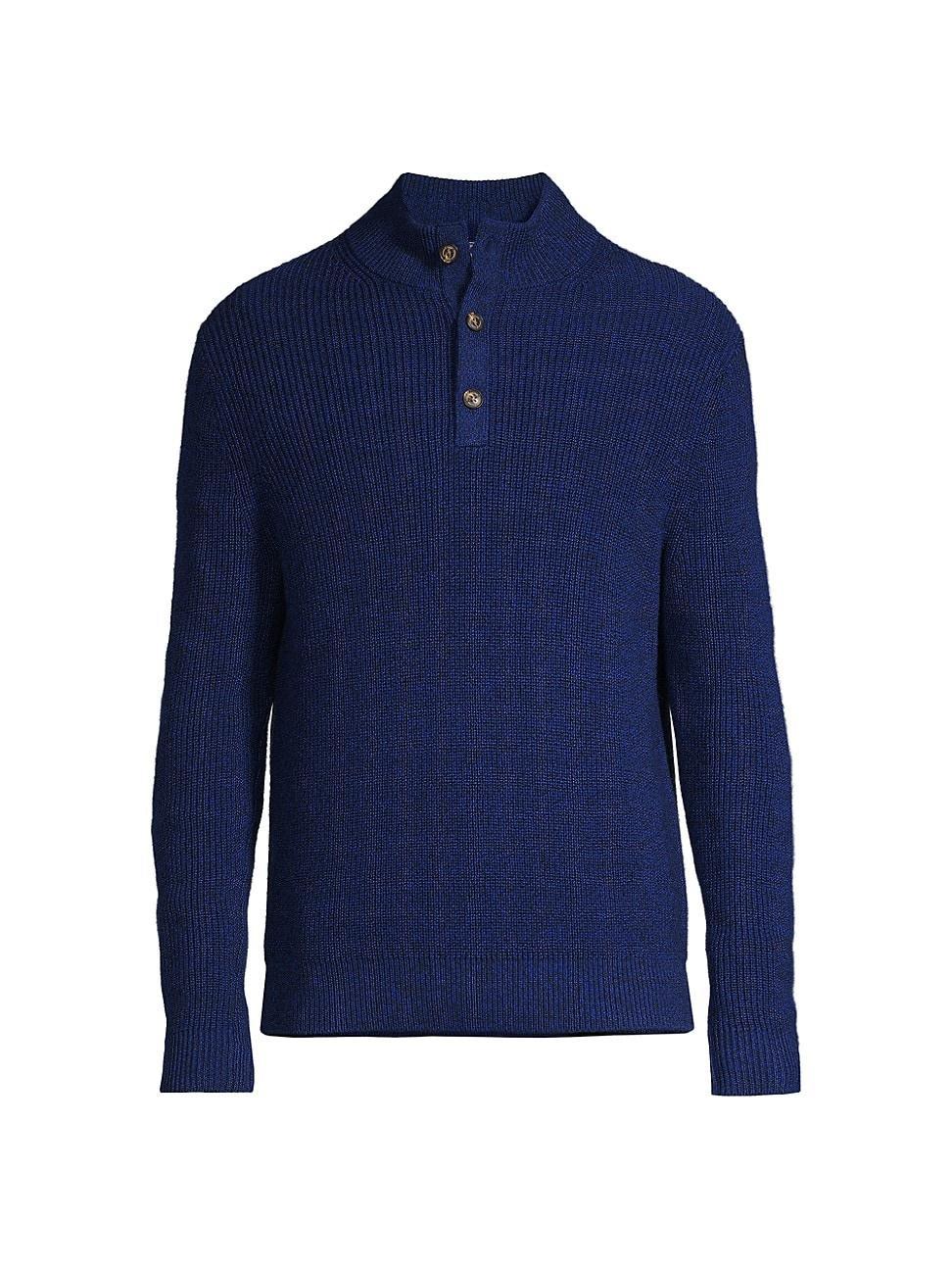 Mens Oysterman Button Mockneck Sweater Product Image