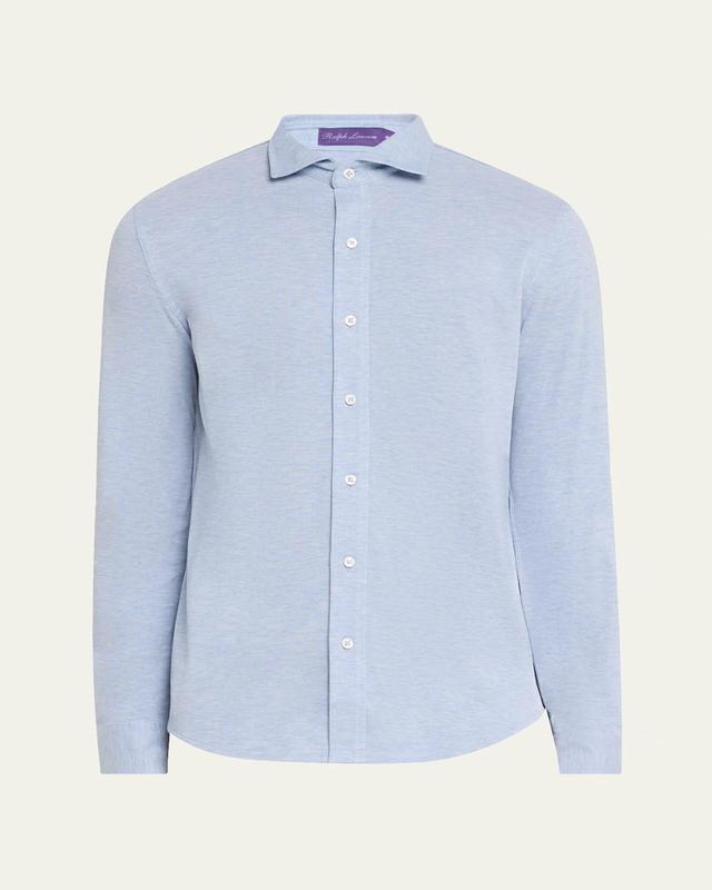 Mens Washed Cotton Piqu Shirt Product Image