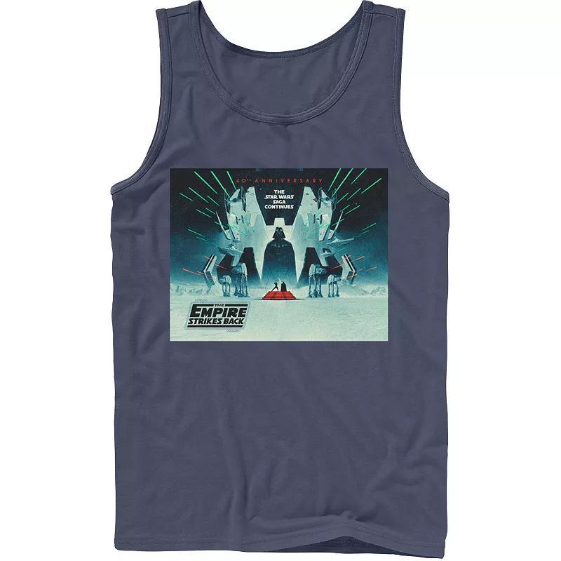 Mens Star Wars: The Empire Strikes Back 40th Anniversary Poster Tank Top Athletic Grey Product Image