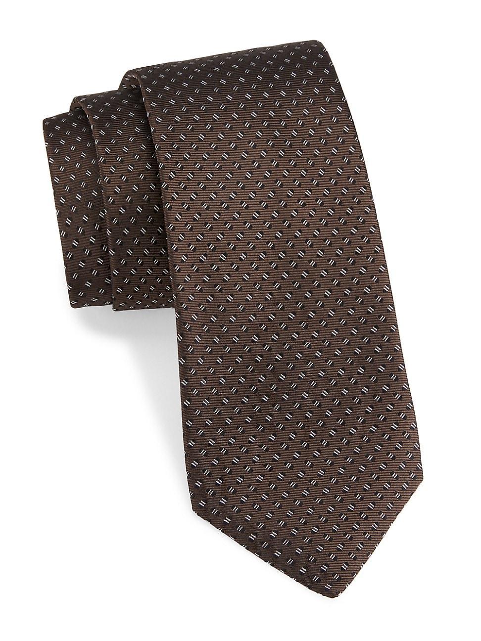 Mens Microprint Silk Tie Product Image