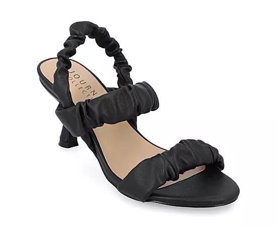 Journee Collection Womens Amaree Ruched Sandals Product Image