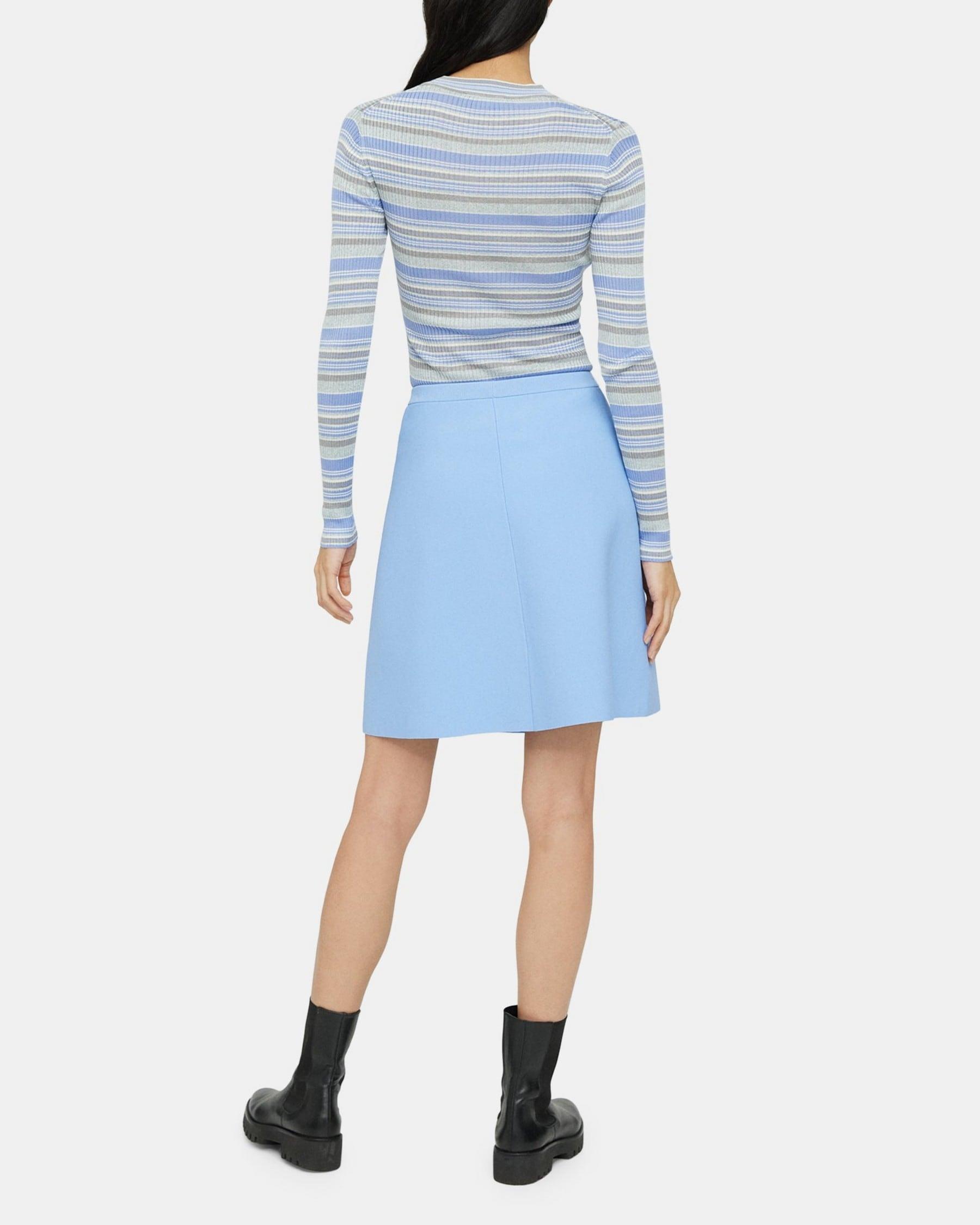 Mini Skirt in Crepe Knit Product Image