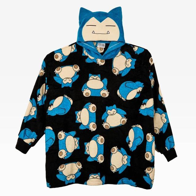 Mens Snorlax Oversized Pullover Sweatshirt - One Size Fits Most - Blue Product Image