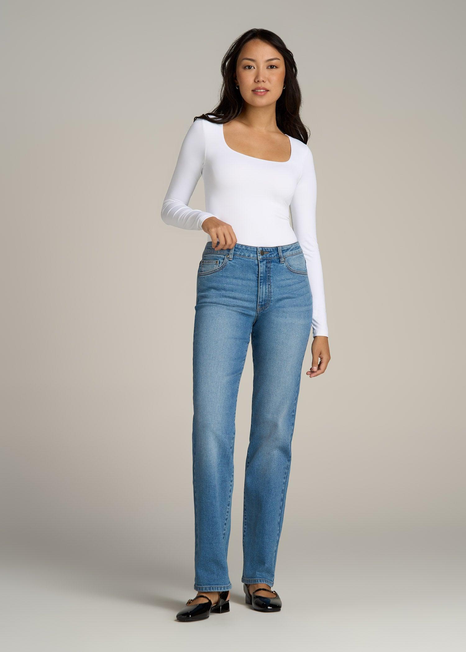 Harper High Rise Straight Stretch Tall Women's Jeans in Colorado Blue Female Product Image