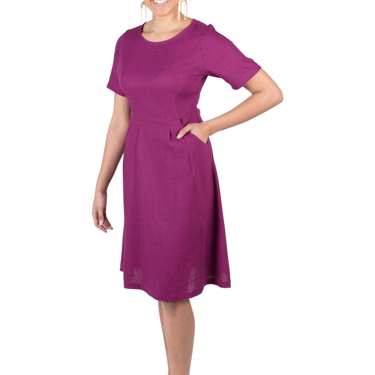 Ingrid Dress in Electric Violet Product Image