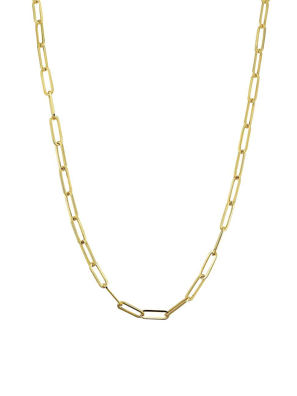 Womens 14K Yellow Gold Venice Link Choker Product Image