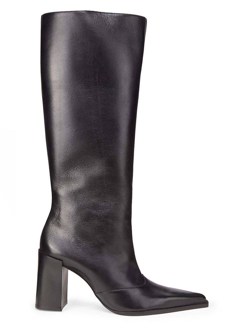 Womens Raffaela 90MM Leather Knee-High Boots Product Image