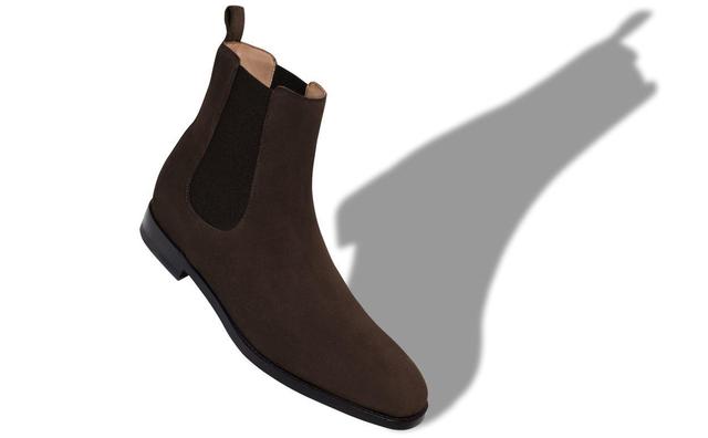 DELSA Brown Suede Ankle Boots Product Image