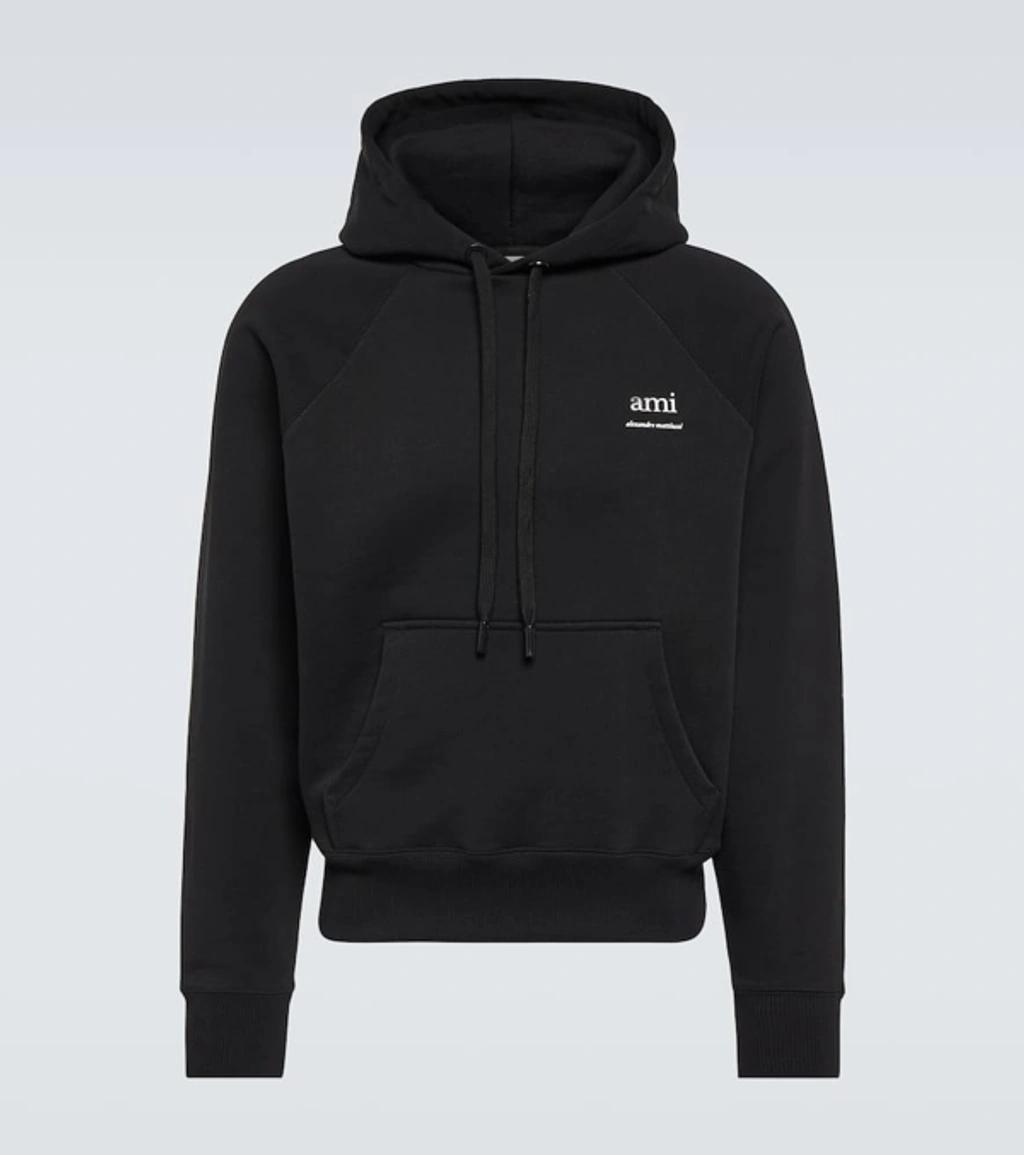 AMI ALEXANDRE MATTIUSSI Cotton Jersey Hoodie In Black Product Image