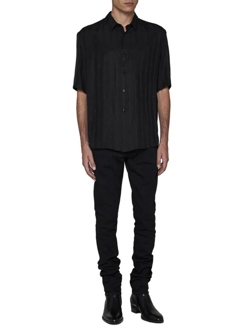 Silk Shirt In Black Product Image