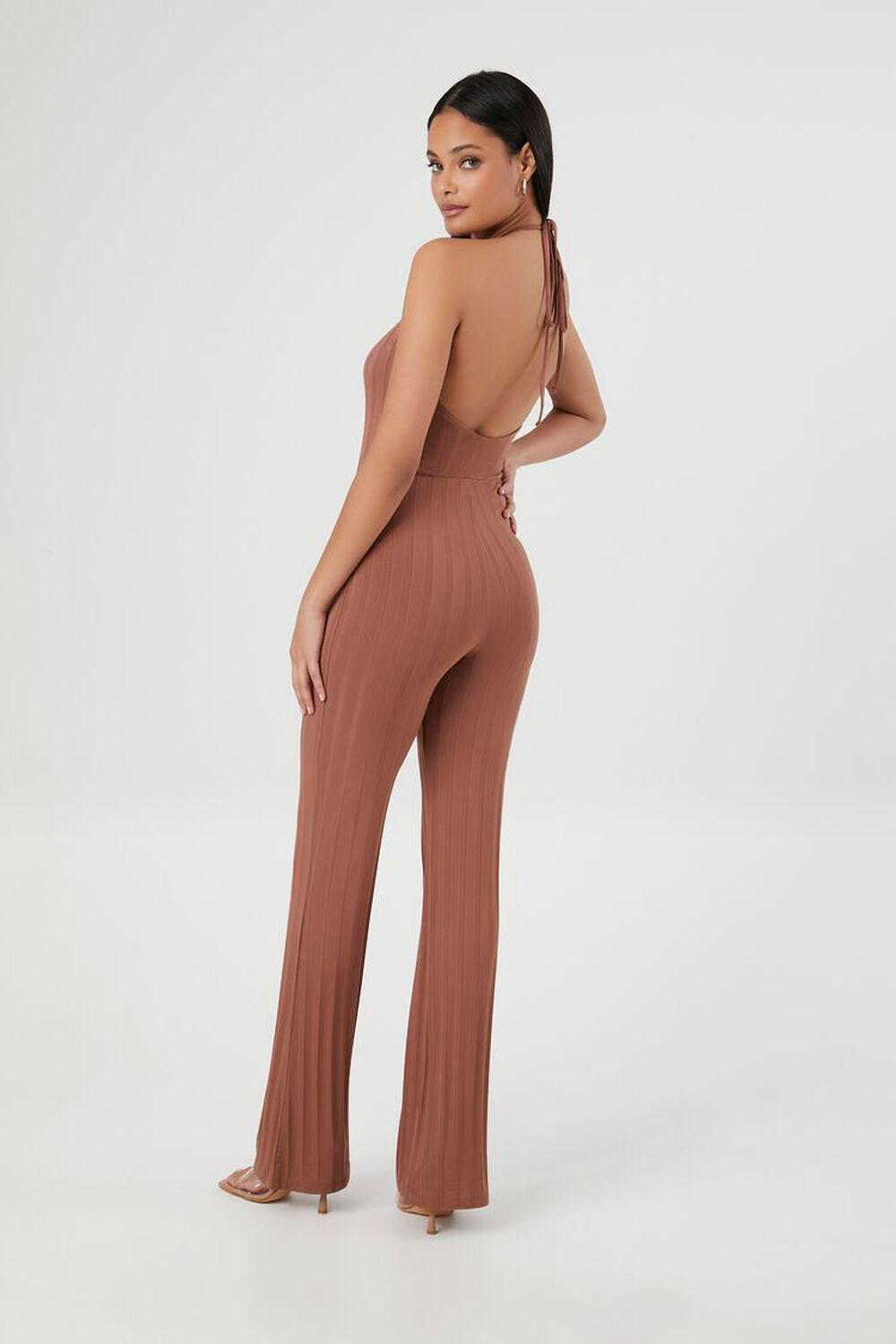 Flare-Leg Halter Jumpsuit | Forever 21 Product Image