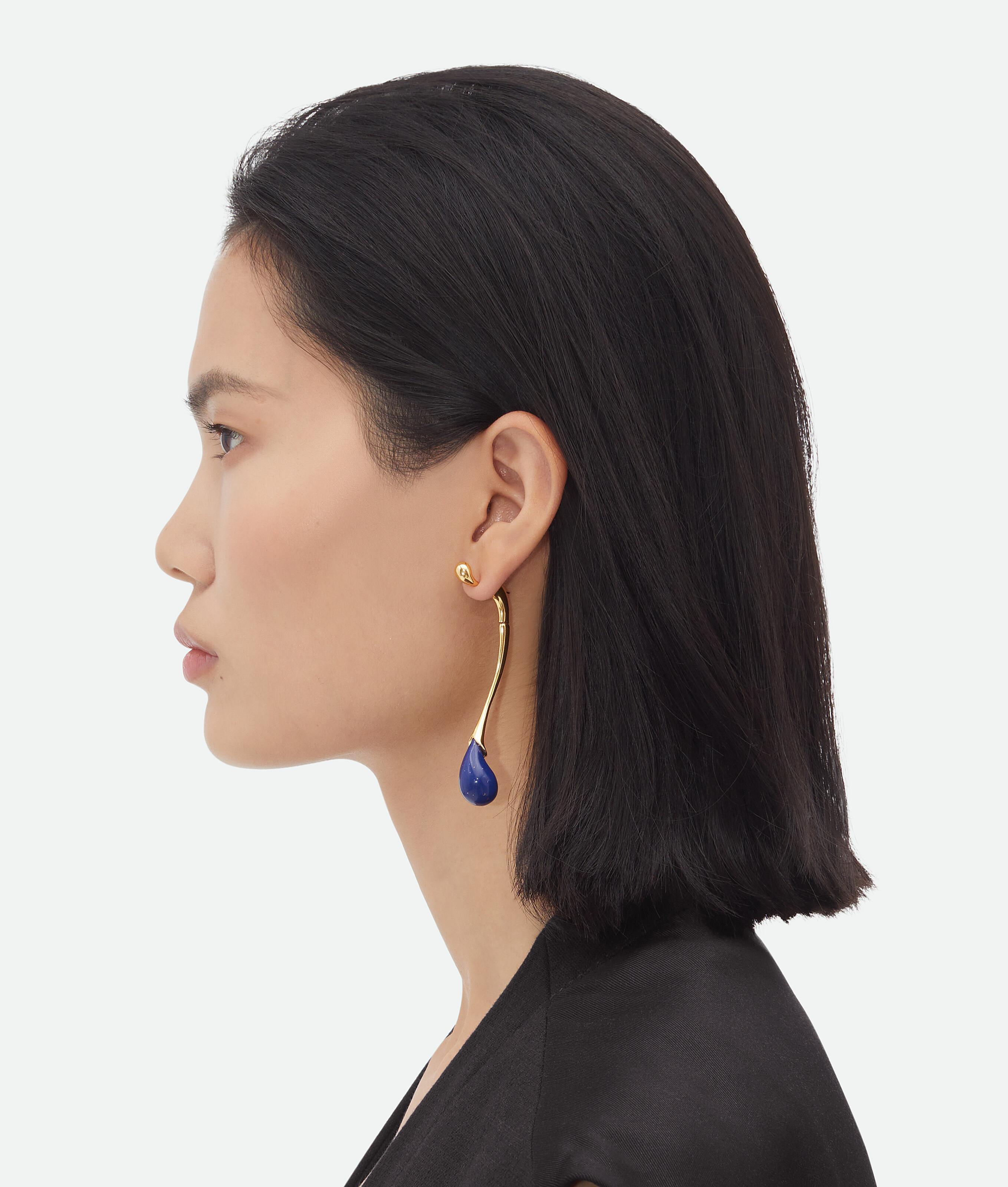 Women's Drop Earrings With Lapis Stone in Lapis Product Image