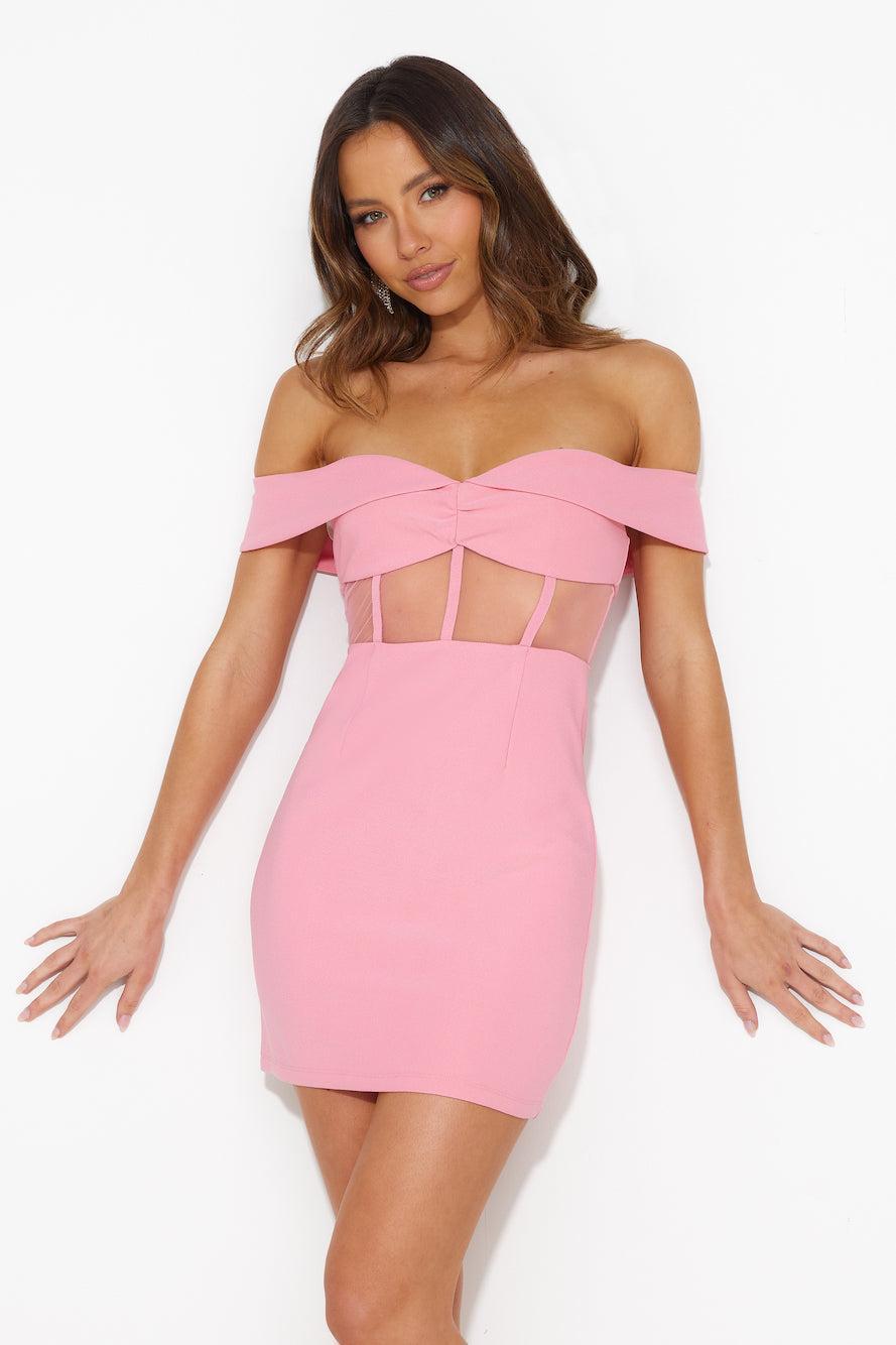 Sublime Bliss Mini Dress Pink Product Image